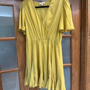 Mittoshop Sunny Yellow Mini Dress